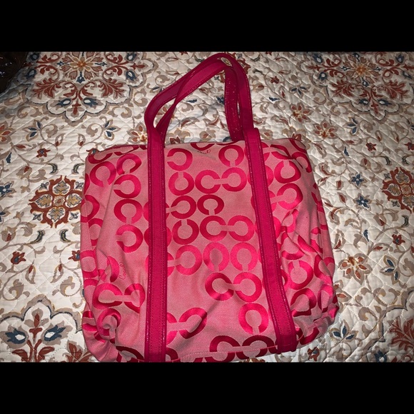 Coach Pink Tote - Picture 4 of 10